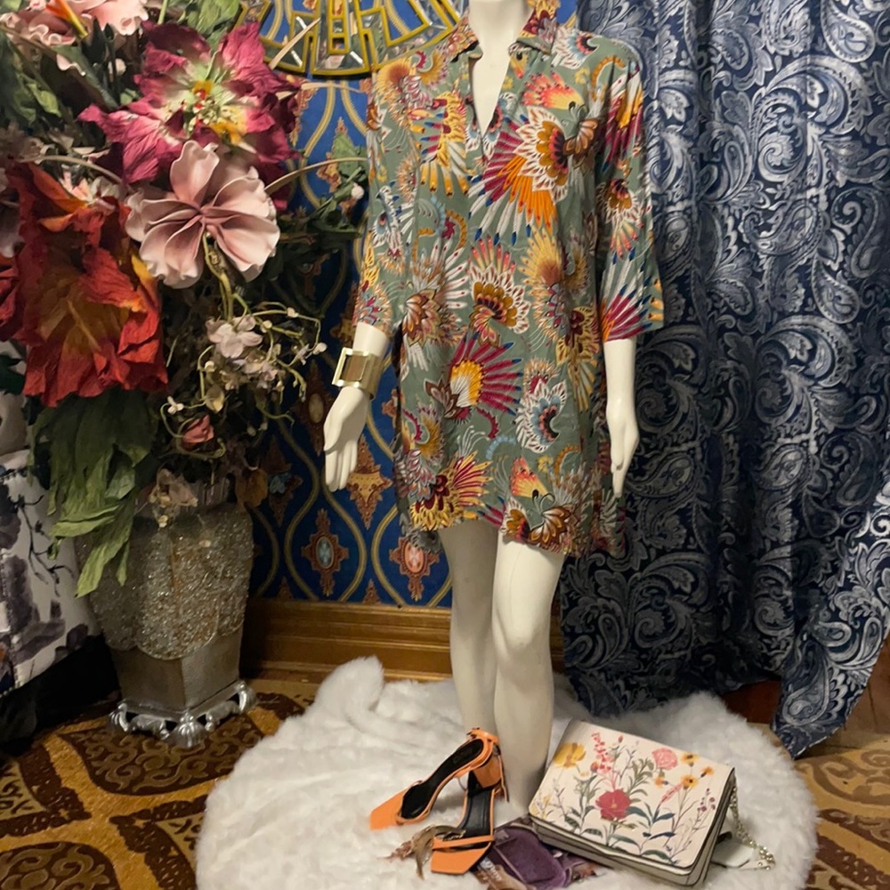 TRIBAL SHIRT DRESS